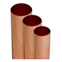 5" x 16 or 20 oz. Copper Smooth Round Downspout - Image 3