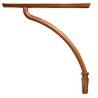 3" x 18 oz Smooth Round Copper Custom Offsets, 37" to 56" Offset