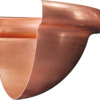 Spherical End Caps For Half Round Gutter, Reversible - Image 3