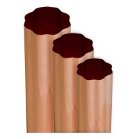 5" x 16 or 20 oz. Copper Smooth Round Downspout - Image 2