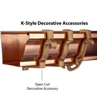 5" Open Curl K-Style Decorative Accessory