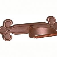 Cast Projecting Mount Downspout Bracket — Fleur-de-Lis
