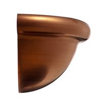 Spherical End Caps For Half Round Gutter, Reversible